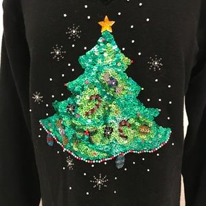 Quaker Factory Large Christmas Sweater