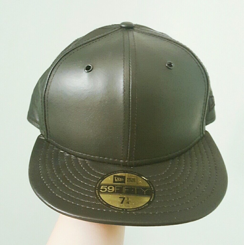 Black Leather Cap