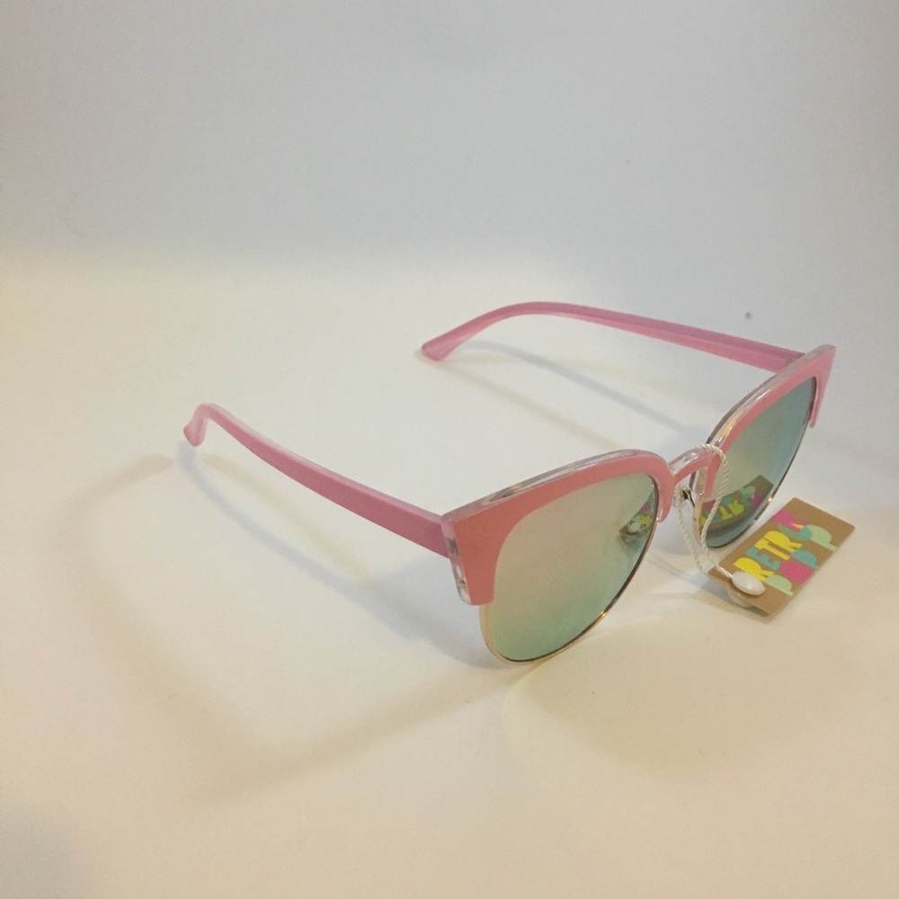 Cat Eye Sunglasses in Pink Chrome