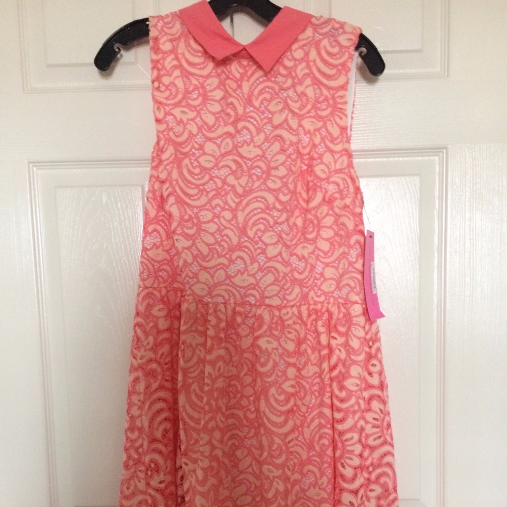 NWT Betsey Johnson Lace Collar Dress