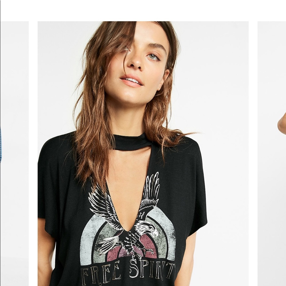 Choker black top from express