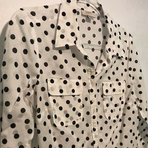 Ann Taylor LOFT • Polka Dot Blouse