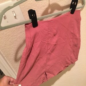Mini pink skirt