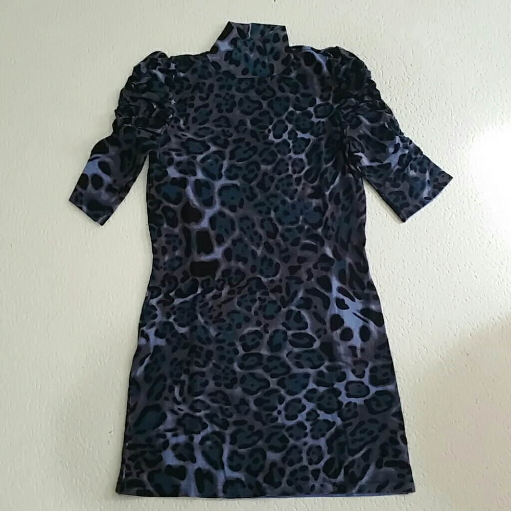 Sweater dress I-N-C black and blue size S