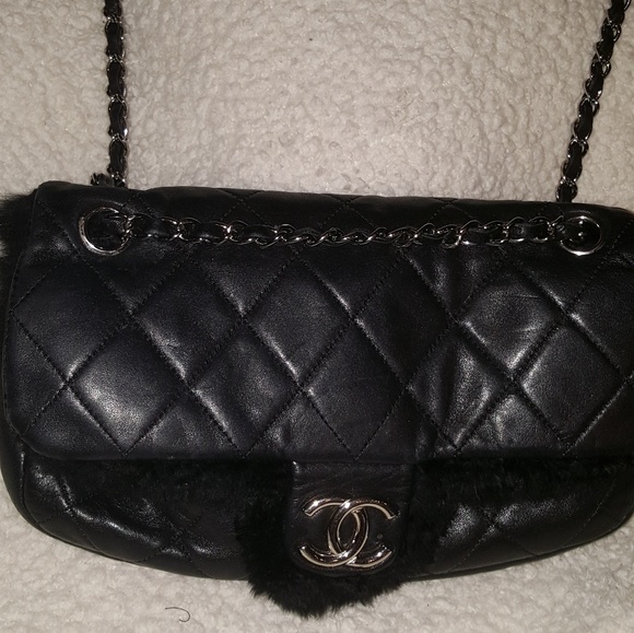 Channel handbag with Fur - Picture 3 of 6