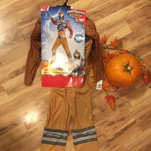 Power Rangers Dino charge costume with mask 4-6yrs