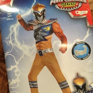 Power Rangers Dino charge costume with mask 4-6yrs