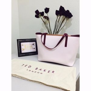 Ted Baker - Blush & Wine Leather Tote