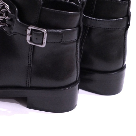 Tory Burch Bloomfield Chain Leather Ankle Boots - Picture 6 of 8