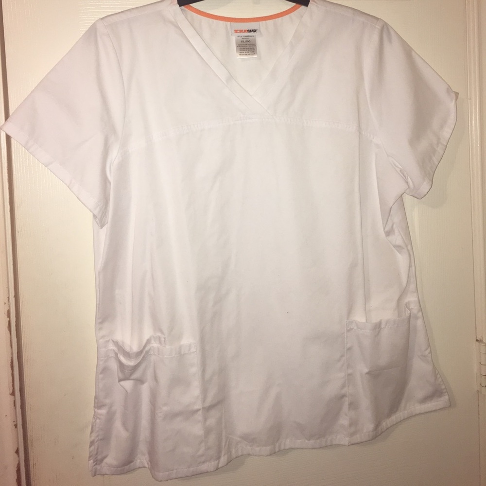 White Scrub Top