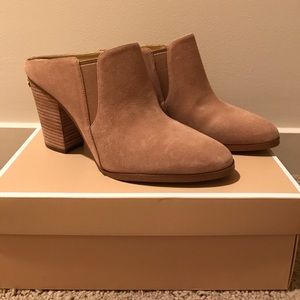 Michael Kors Nude Braden Suede Booties never worn