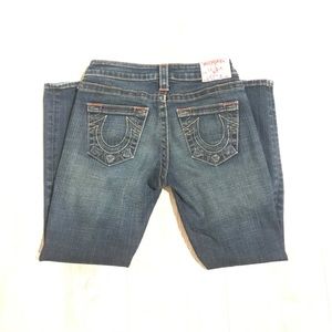 True Religion cropped skinny jeans size 25