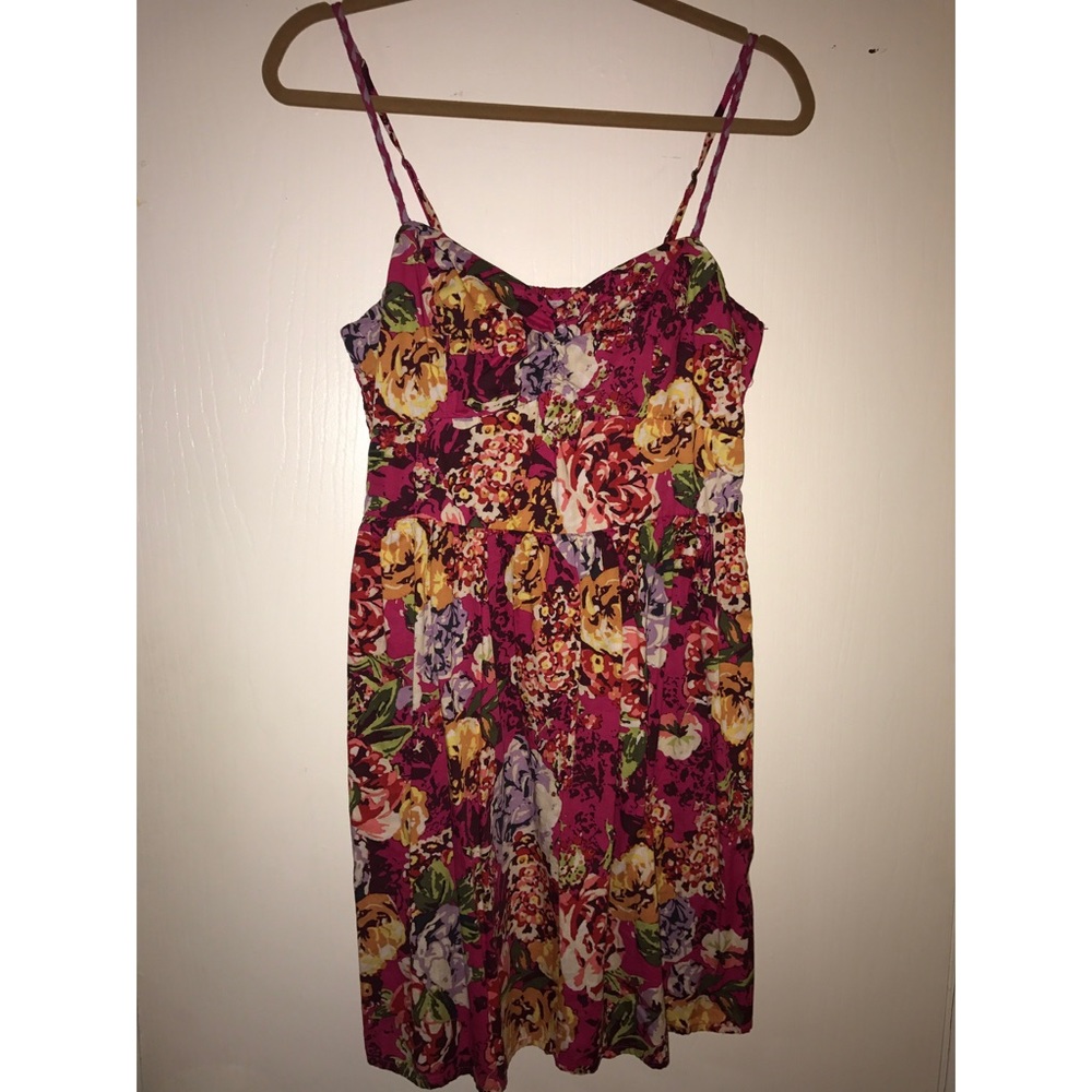 Floral fit and flare dress