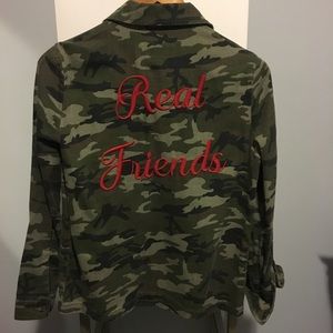 Camo print denim shirt jacket Camo print denim shirt jacket