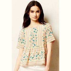 Anthro Pavot Peplum Blouse Anthro Pavot Peplum Blouse