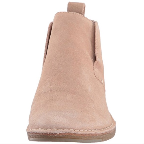 NIB Distressed Genuine Suede Blush Boyfriend Boots - Picture 6 of 6
