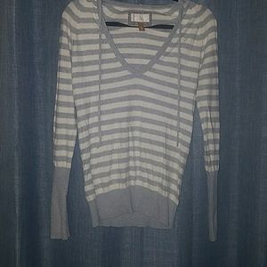 Hooded Striped Sweater