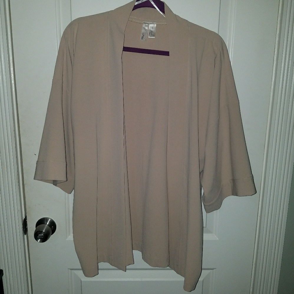 Nude beige kimono shawl