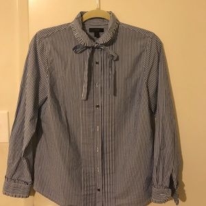 J Crew Tie front Blouse