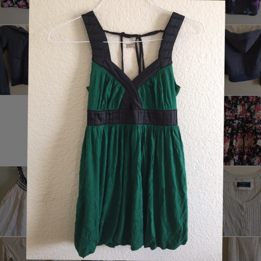 Emerald green dress