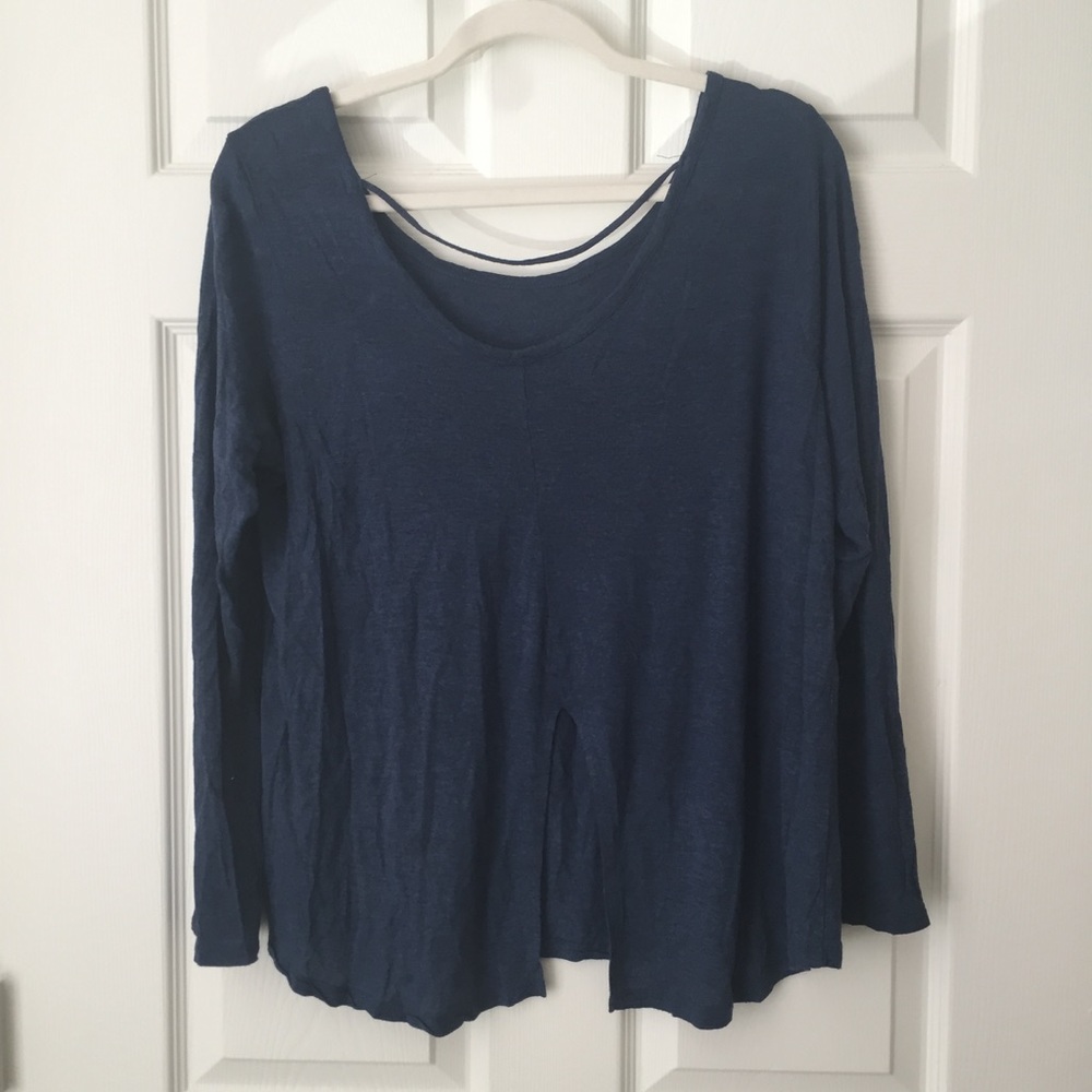 Open back shirt