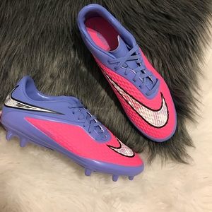 pink hypervenom cleats