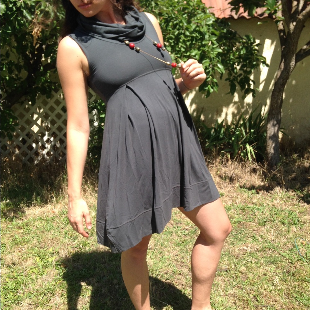 Versatile flirty gray dress