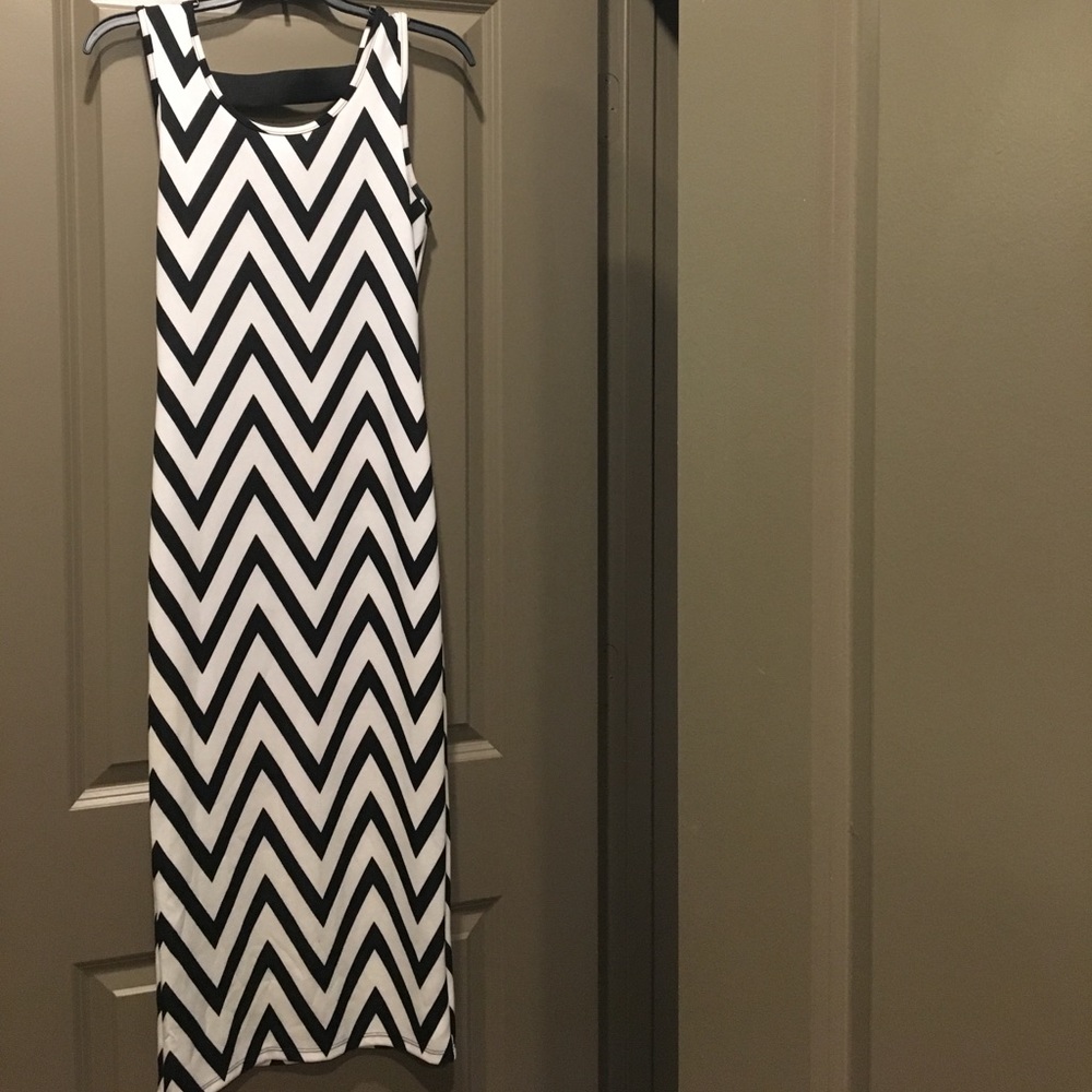 Chevron Midi Dress