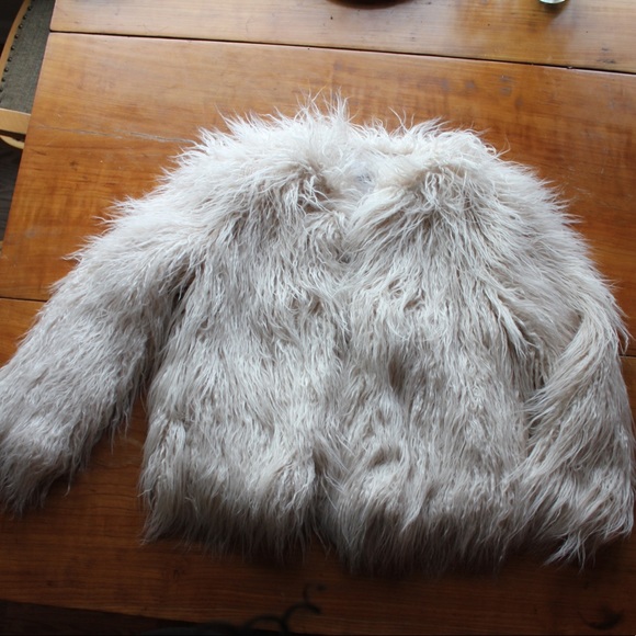 Zara Super Plush Pale Pink Cropped Coat PRICE FIRM - Picture 8 of 8