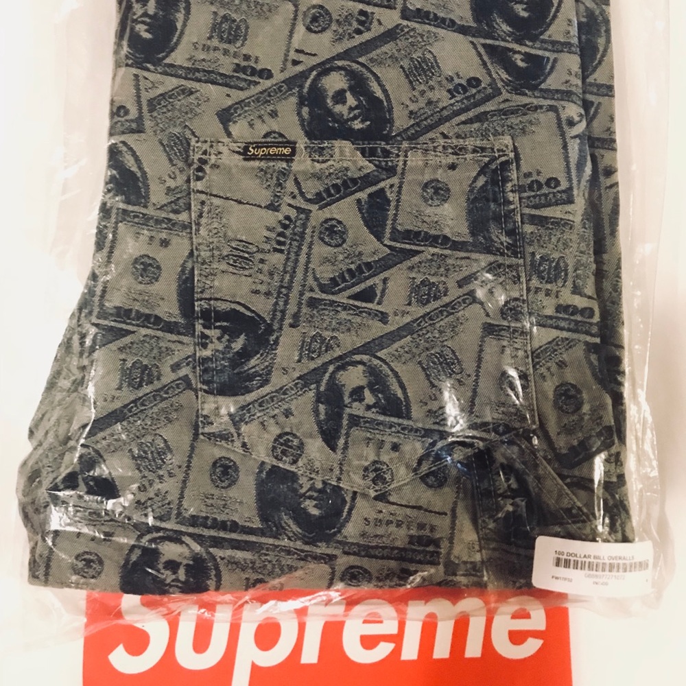 Supreme 100 Dollar Bill OverAlls