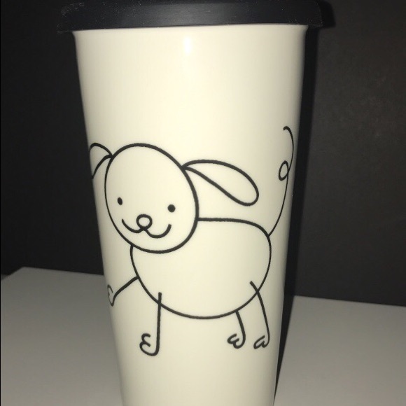 Black and white ceramic mug - Picture 1 of 2