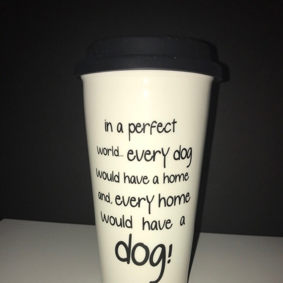 Black and white ceramic mug - Picture 2 of 2