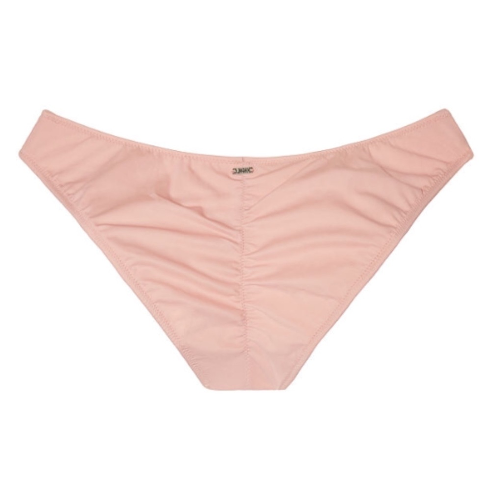 PINK Ruched Mini Bikini Bottom - Picture 2 of 3