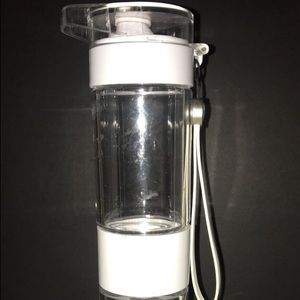 White and clear fruit infused water bottle