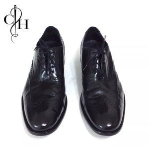 Cole Haan Black Wingtip Shoes Men's Size 12 EUC