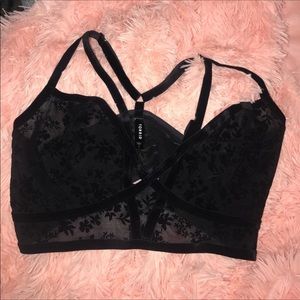 Torrid strappy floral bralette