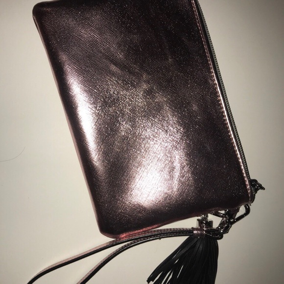 Victoria’s Secret pink metallic wristlet - Picture 2 of 3