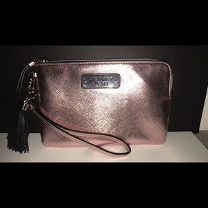 Victoria’s Secret pink metallic wristlet