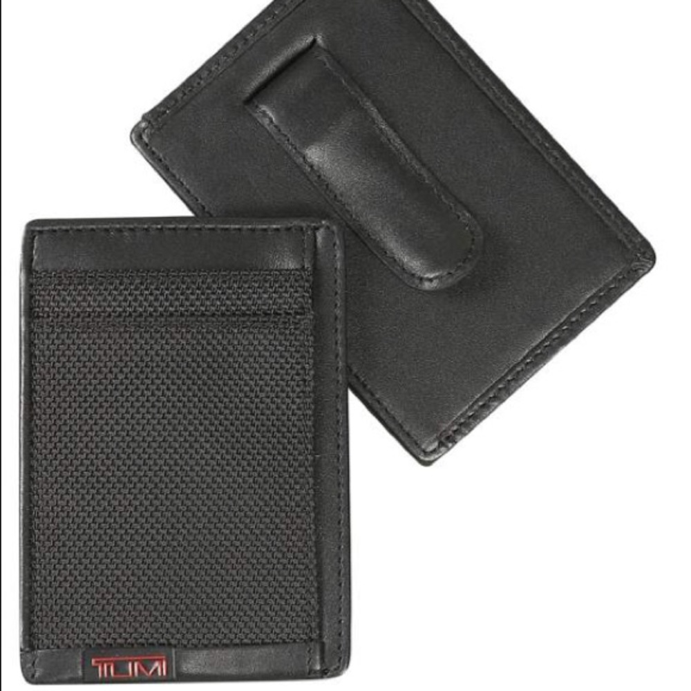 TUMI 'Alpha' Money Clip Card Case WALLET NWT