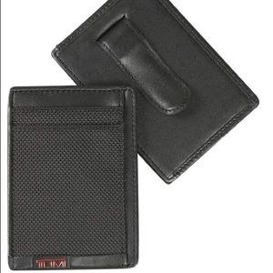 TUMI 'Alpha' Money Clip Card Case WALLET NWT
