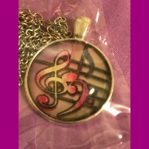 Music pendant with 18” chain