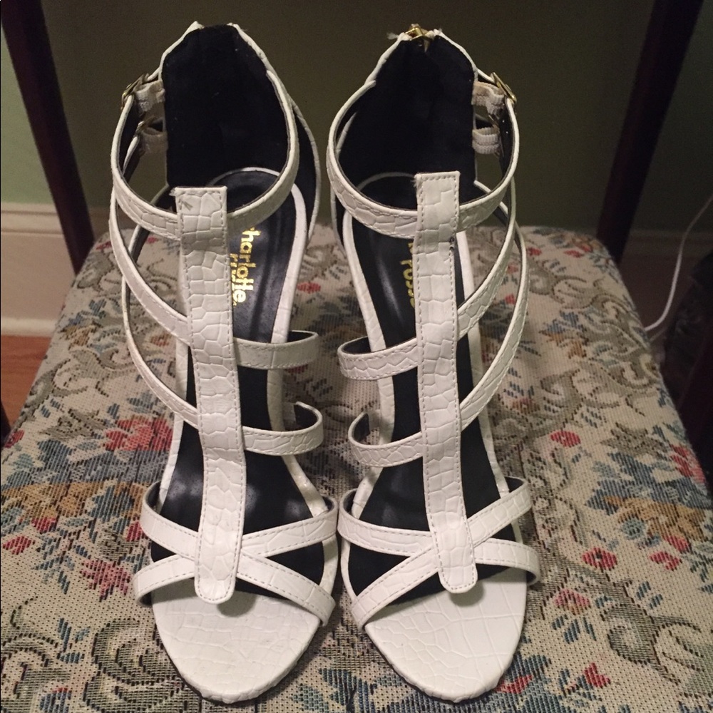 White sexy heels