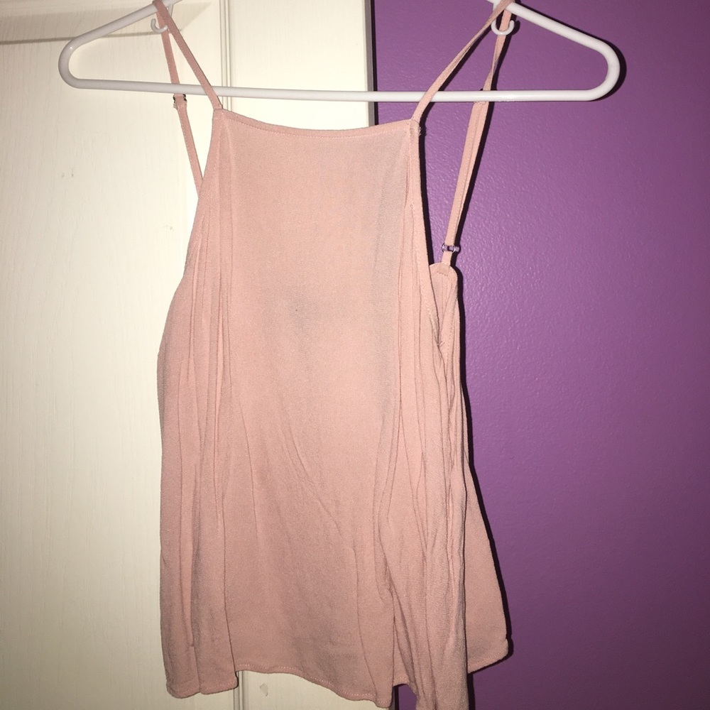Pink halter top