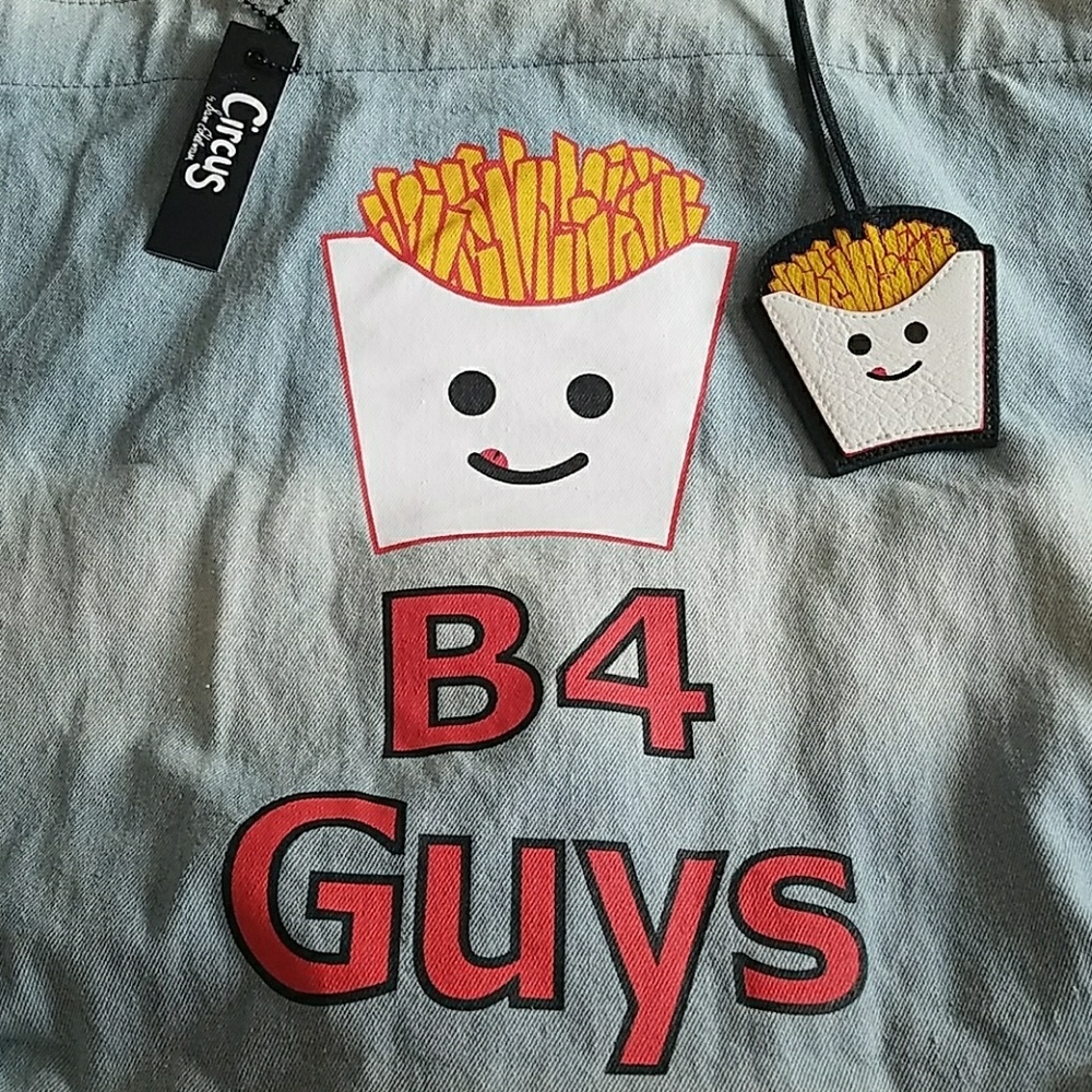 🍟 CIRCUS BY SAM EDELMAN FRIES B4 GUYS TOTE - Picture 7 of 8