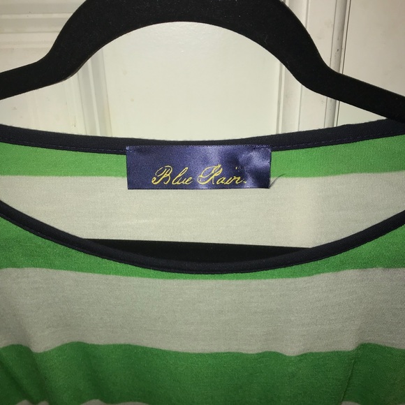 Women’s Blue Rain Stripped Long Sleeve Shirt SizeM - Picture 3 of 3