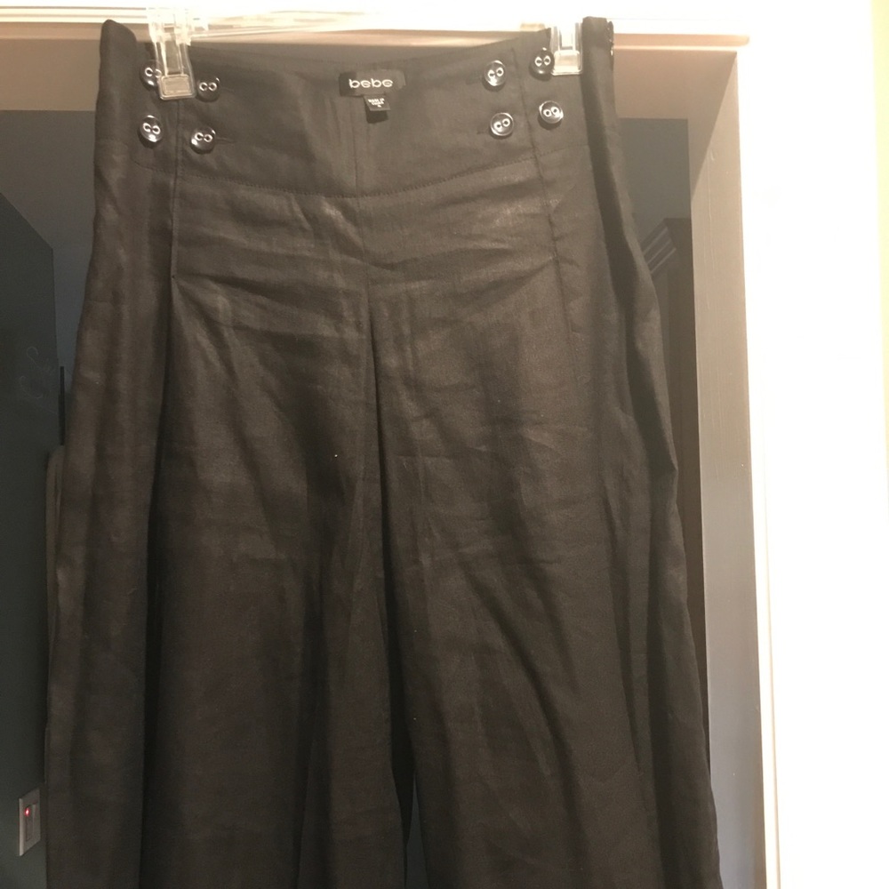 Bebe linen sailor pants