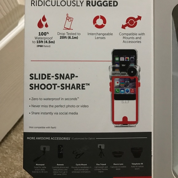 Optrix underwater camera case for iPhone 6/6s - Picture 2 of 3