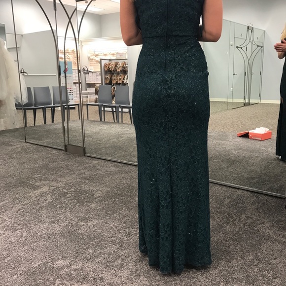 Hunter green floor length dress - Picture 3 of 3