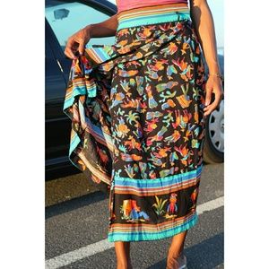 Vintage black and pattern skirt
