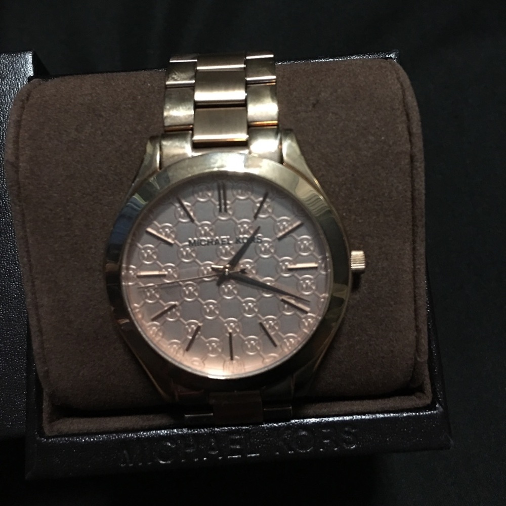 Rose gold Michael Kors watch